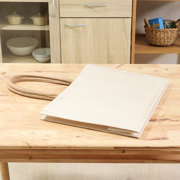 コットンバッグ L NA 完成品 W460×D220×H365mm 0.26kg fj-38721の画像