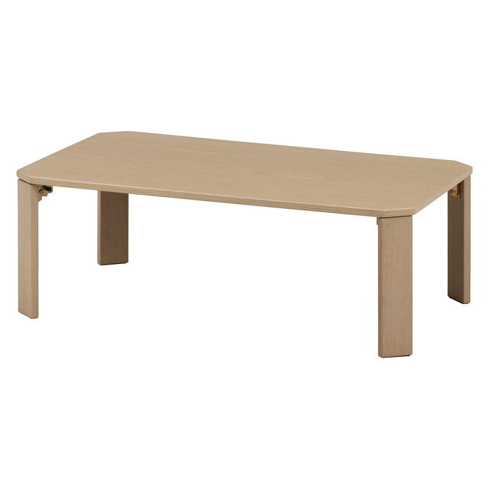 ローテーブル UVモダンローテーブル エルフ ホワイトオーク 90x60 完成品 W900×D600×H317mm 8.8kg fj-38825の画像