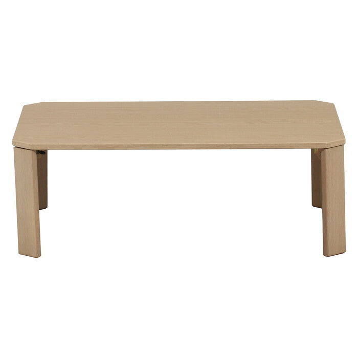 ローテーブル UVモダンローテーブル エルフ ホワイトオーク 90x60 完成品 W900×D600×H317mm 8.8kg fj-38825の画像