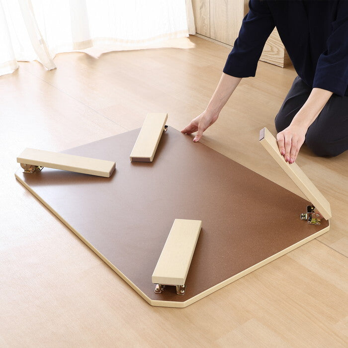 ローテーブル UVモダンローテーブル エルフ ホワイトオーク 90x60 完成品 W900×D600×H317mm 8.8kg fj-38825の画像