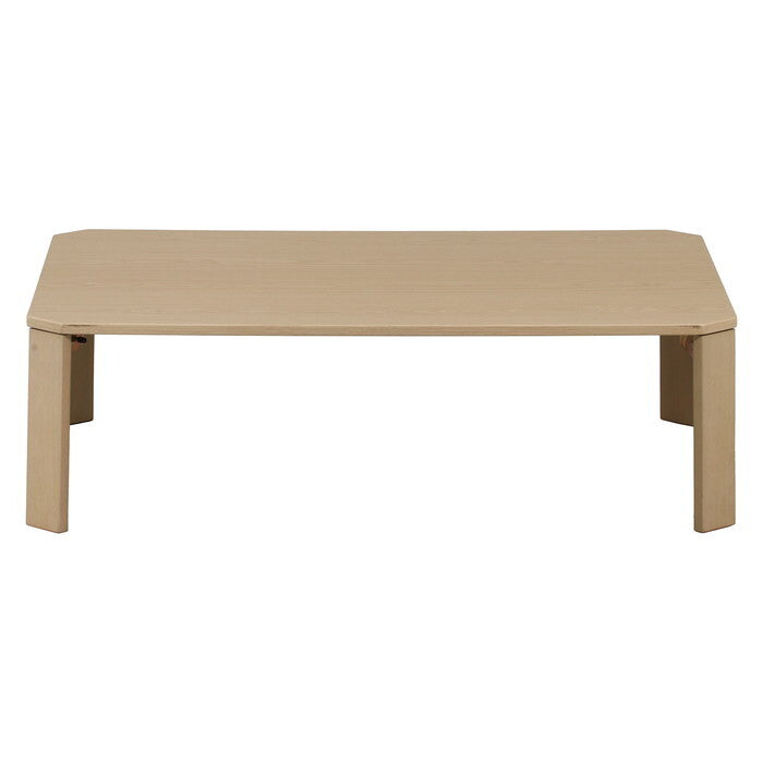 ローテーブル UVモダンローテーブル エルフ ホワイトオーク 105x75 完成品 W1050×D750×H317mm 12.2kg fj-38826の画像