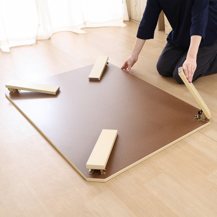 ローテーブル UVモダンローテーブル エルフ ホワイトオーク 105x75 完成品 W1050×D750×H317mm 12.2kg fj-38826の画像