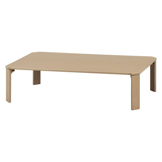 ローテーブル UVモダンローテーブル エルフ ホワイトオーク 120x75 完成品 W1200×D750×H317mm 14kg fj-38827の画像
