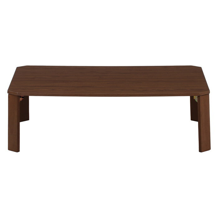 ローテーブル UVモダンローテーブル Latte ウォルナット 105x75 完成品 W1050×D750×H317mm 12.2kg fj-38829の画像