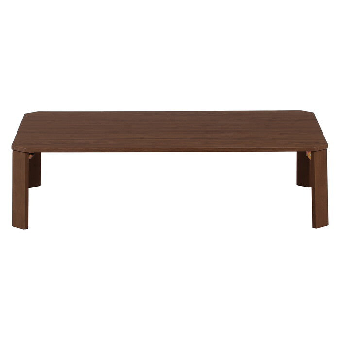 ローテーブル UVモダンローテーブル Latte ウォルナット 120x75 完成品 W1200×D750×H317mm 14kg fj-38830の画像