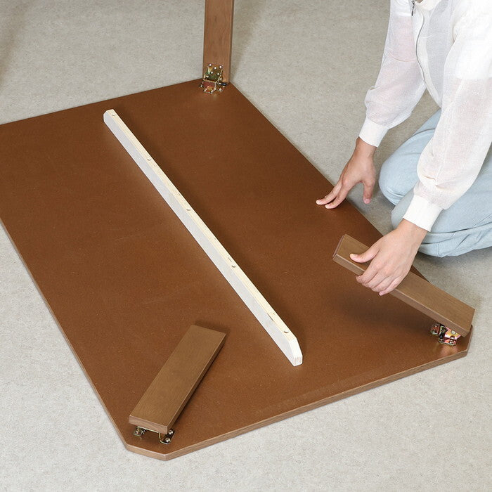 ローテーブル UVモダンローテーブル Latte ウォルナット 120x75 完成品 W1200×D750×H317mm 14kg fj-38830の画像