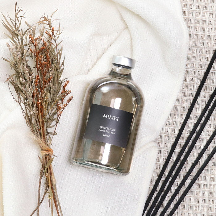 ディフューザー ミメイ 100ml WHITEMUSK ホワイトムスク 完成品 W50×D50×H100mm 0.24kg fj-38981の画像