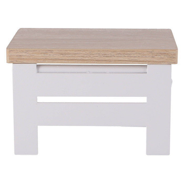 トイレットペーパー ホルダー 1ロール NA×WH ナチュラル×ホワイト 幅140×奥行100×高さ90 fj-38993の画像