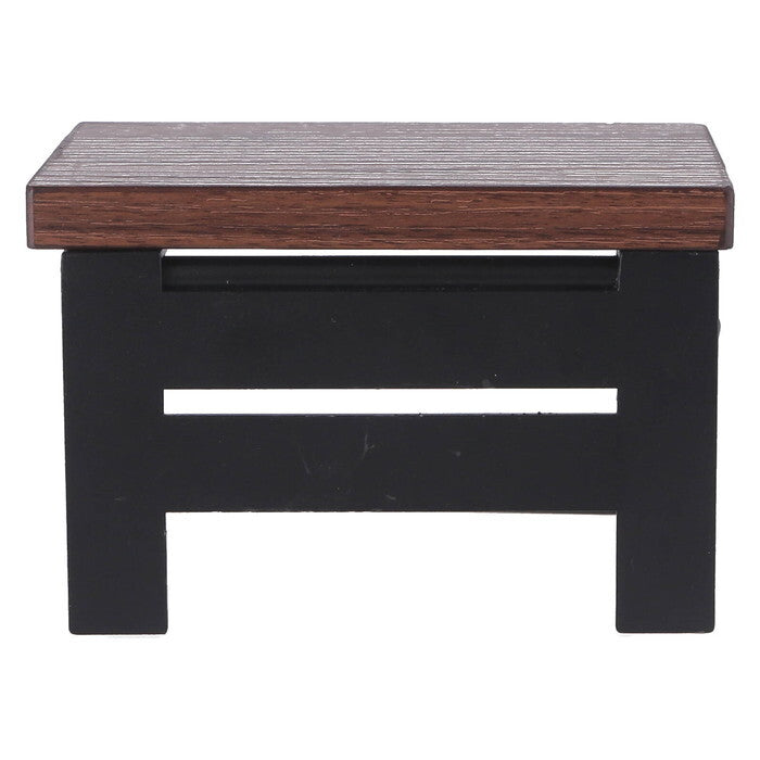 トイレットペーパーホルダー 1ロール BR×BK ブラウン×ブラック 完成品 W140×D100×H90mm 0.39kg fj-38994の画像