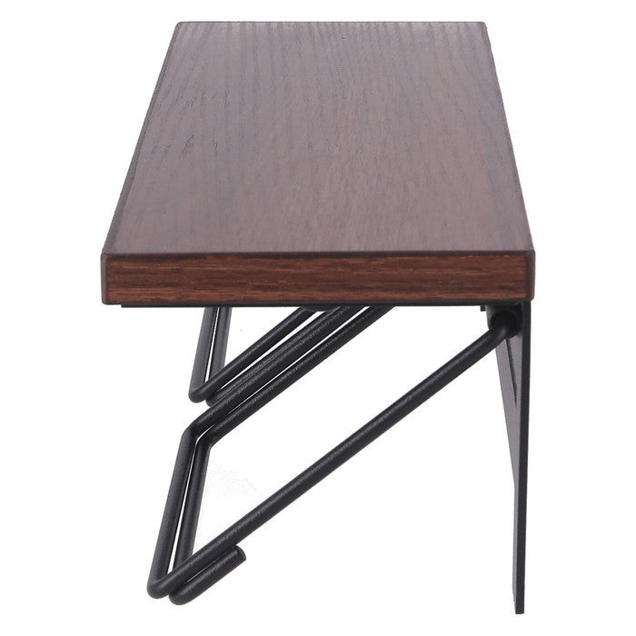 トイレットペーパー ホルダー 2ロール BR×BK ブラウン×ブラック 幅300×奥行100×高さ90 fj-38996の画像