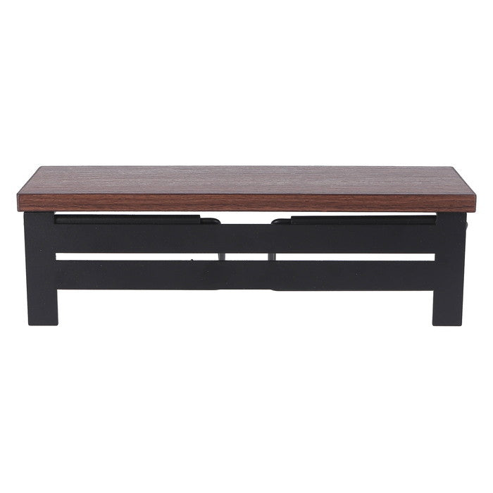 トイレットペーパー ホルダー 2ロール BR×BK ブラウン×ブラック 幅300×奥行100×高さ90 fj-38996の画像