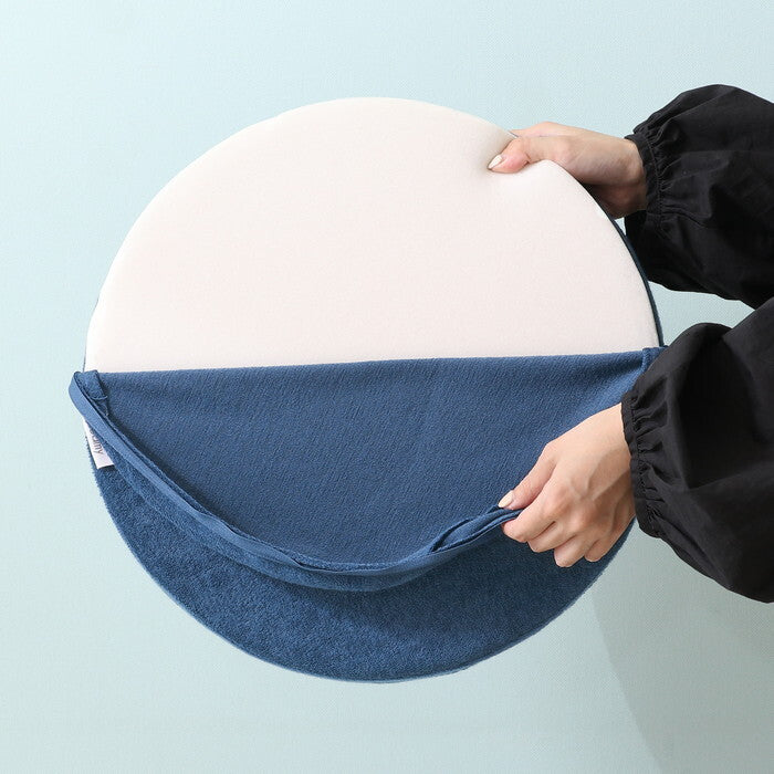 シートクッション Foamy 低反発 円形 サークル NV 29501 ネイビー 完成品 W 0mm 0.285kg fj-39071の画像