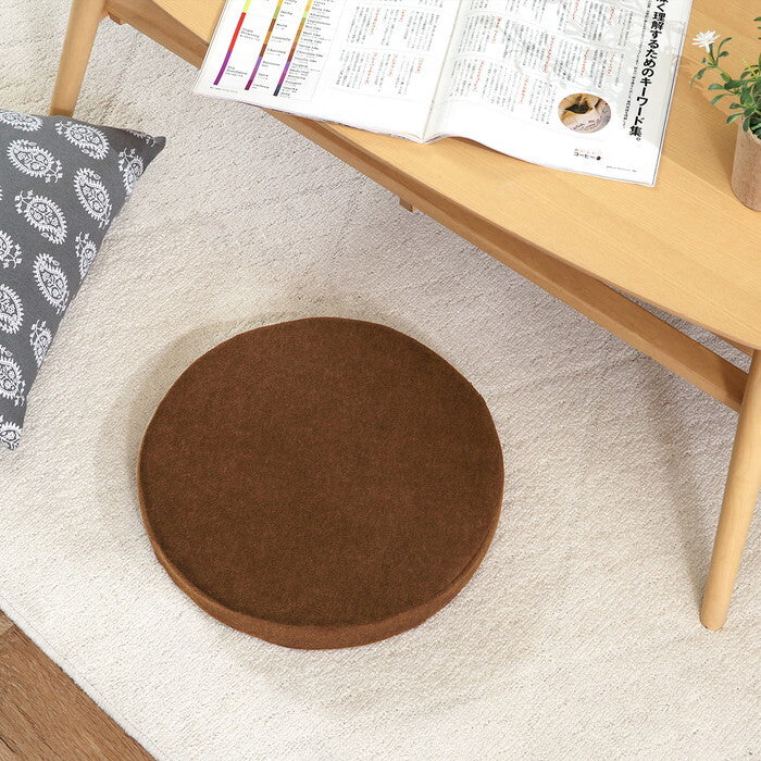 シートクッション Foamy 低反発 円形 サークル BR 29503 ブラウン 完成品 W 0mm 0.285kg fj-39073の画像