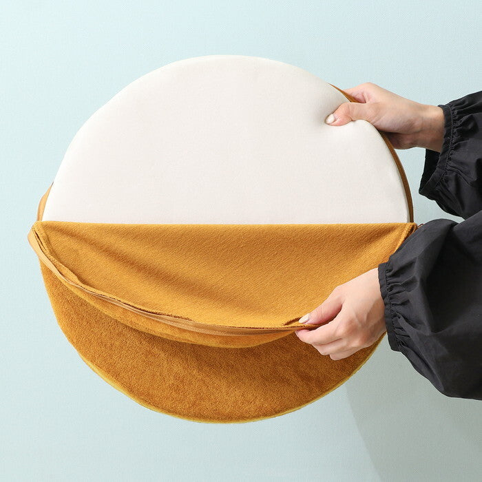 シートクッション Foamy 低反発 円形 サークル CA 29504 キャメル 完成品 W 0mm 0.285kg fj-39074の画像