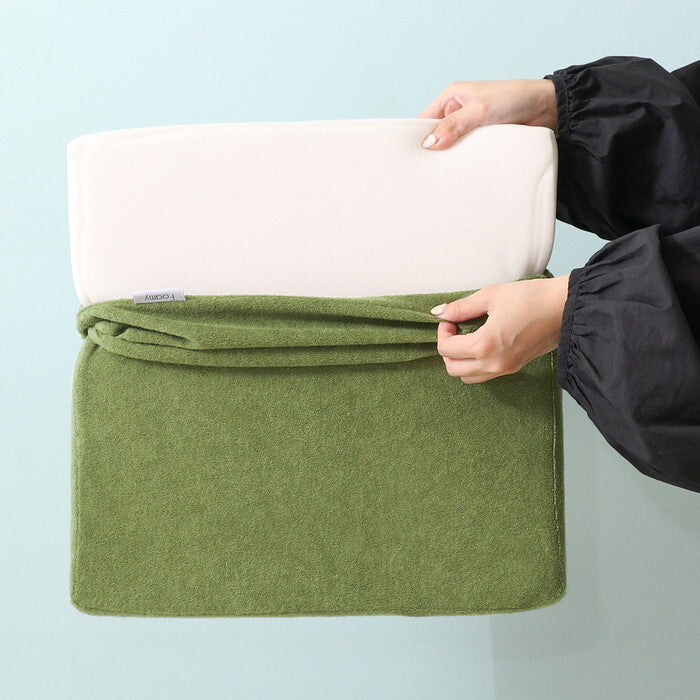 シートクッション Foamy 低反発 四角 スクエア KHA 29506 カーキ 完成品 W 0mm 0.345kg fj-39076の画像