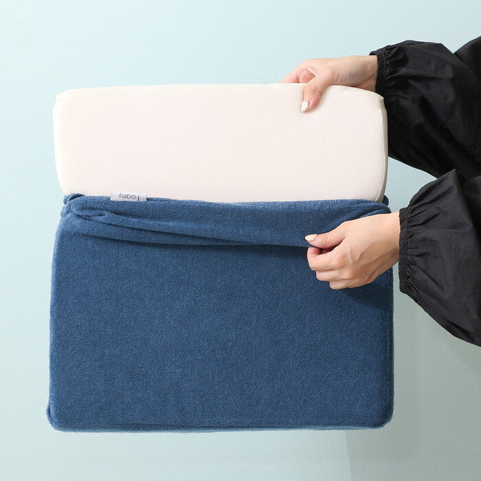 シートクッション Foamy 低反発 四角 スクエア NV 29507 ネイビー 完成品 W 0mm 0.345kg fj-39077の画像