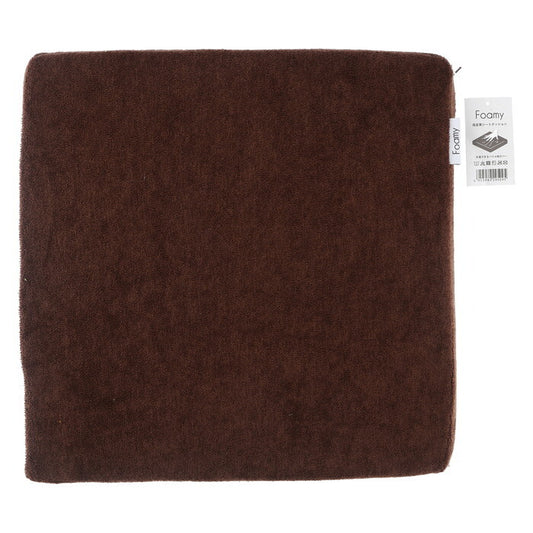 シートクッション Foamy 低反発 四角 スクエア BR 29509 ブラウン 完成品 W 0mm 0.345kg fj-39079の画像