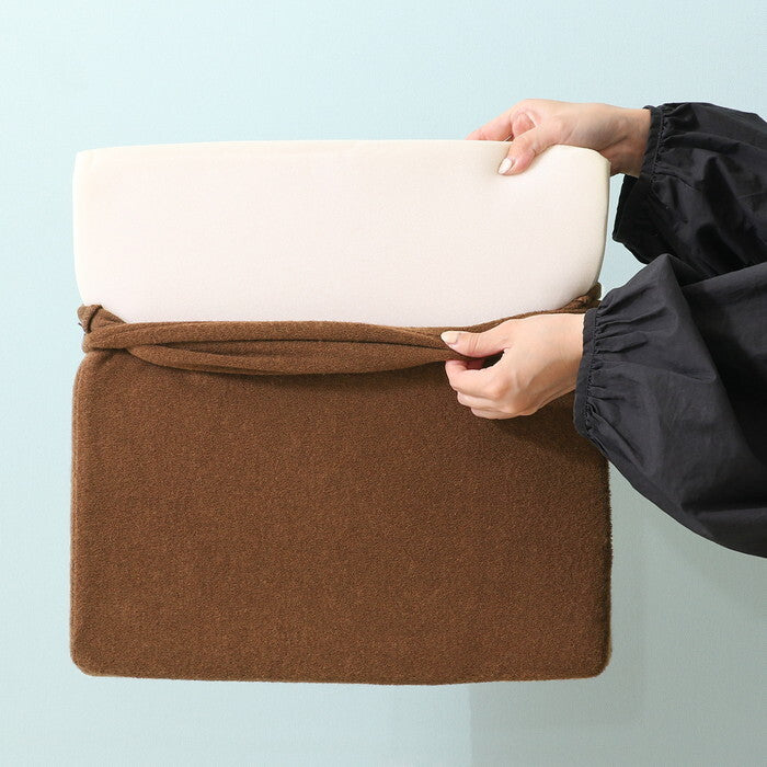 シートクッション Foamy 低反発 四角 スクエア BR 29509 ブラウン 完成品 W 0mm 0.345kg fj-39079の画像