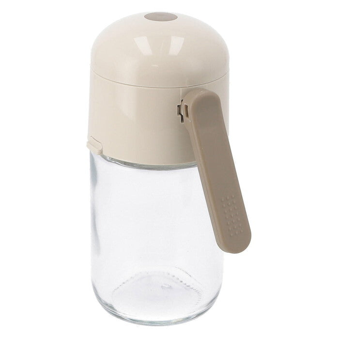調味料入れ 片手でサッと 150ml グレージュ 完成品 W93×D64×H136mm 0.196kg fj-39266の画像