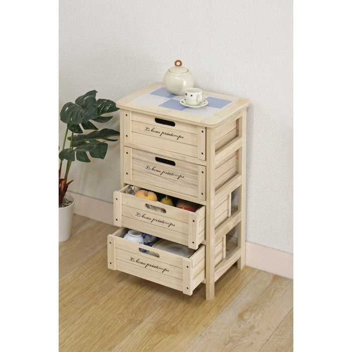 木製4段ボックス HF05-003 N fj-39621の画像