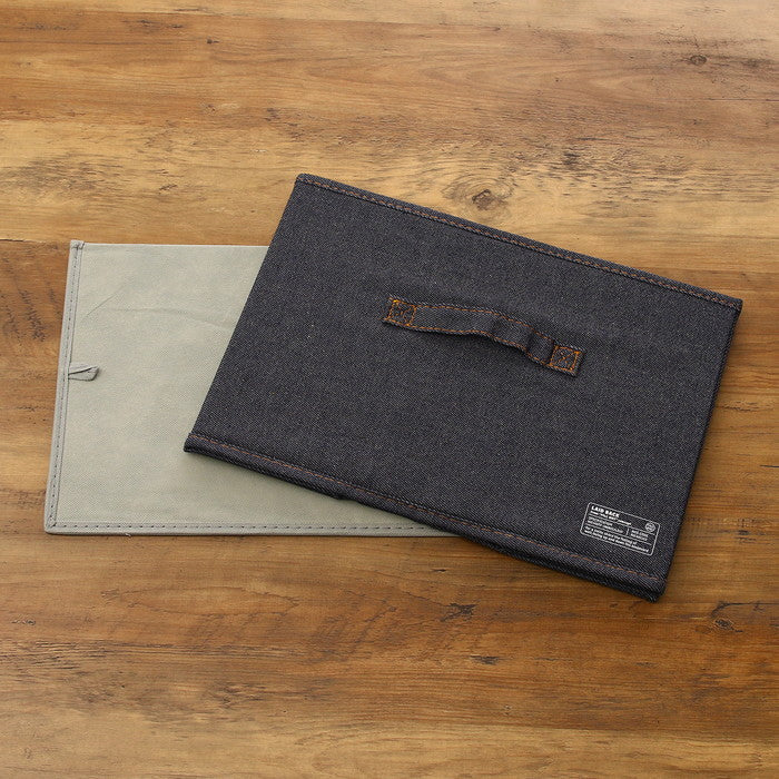 LB デニム調 インナーボックス ブルー 幅380×奥行260×高さ260 fj-39811の画像