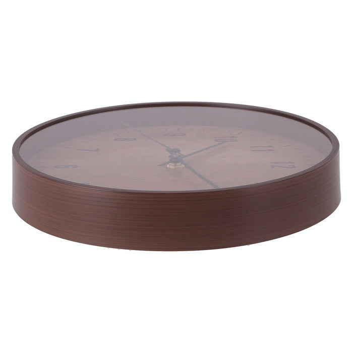 掛時計 掛け時計 ライフ φ25 BR ブラウン 幅250×奥行40×高さ250 fj-39870の画像