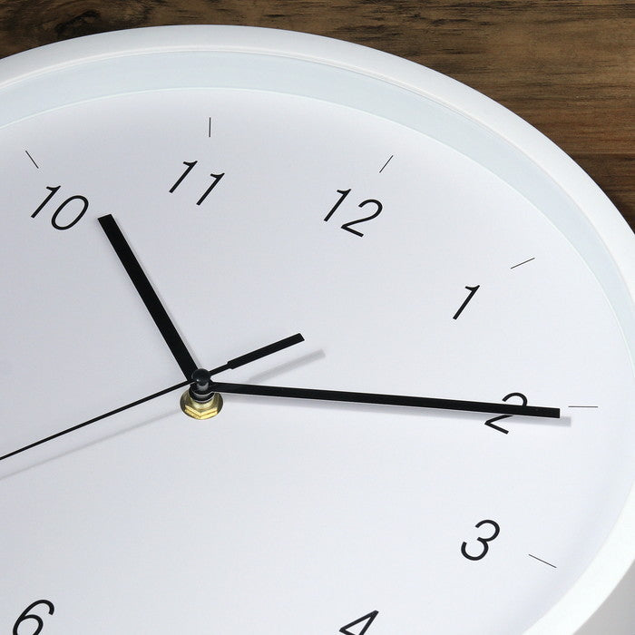 掛時計 掛け時計 エンケル φ30 WH ホワイト 幅300×奥行43×高さ300 fj-39871の画像