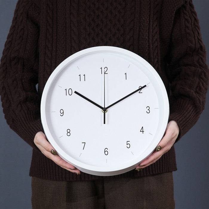 掛時計 掛け時計 エンケル φ30 WH ホワイト 幅300×奥行43×高さ300 fj-39871の画像