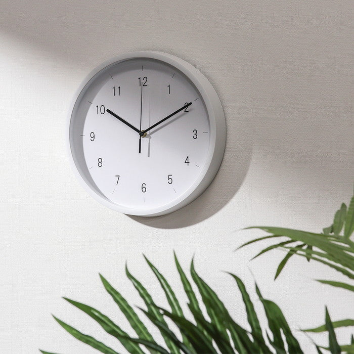 掛時計 掛け時計 エンケル φ30 WH ホワイト 幅300×奥行43×高さ300 fj-39871の画像