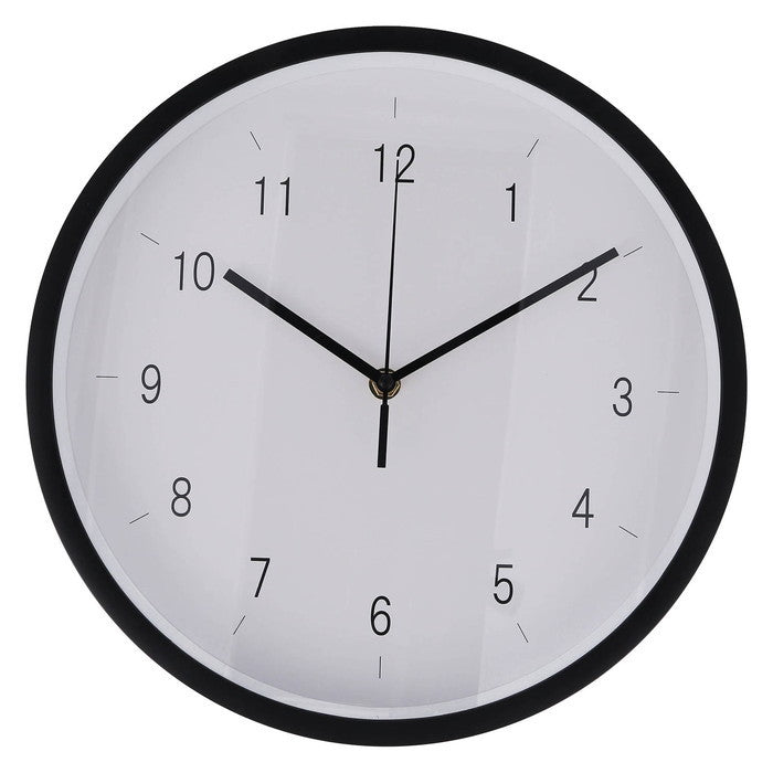 掛時計 掛け時計 エンケル φ30 BK ブラック 幅300×奥行43×高さ300 fj-39872の画像