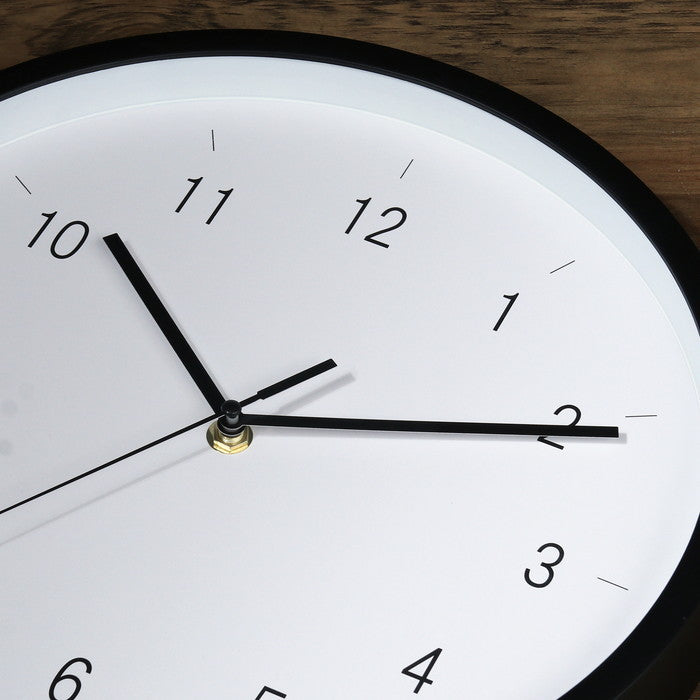 掛時計 掛け時計 エンケル φ30 BK ブラック 幅300×奥行43×高さ300 fj-39872の画像