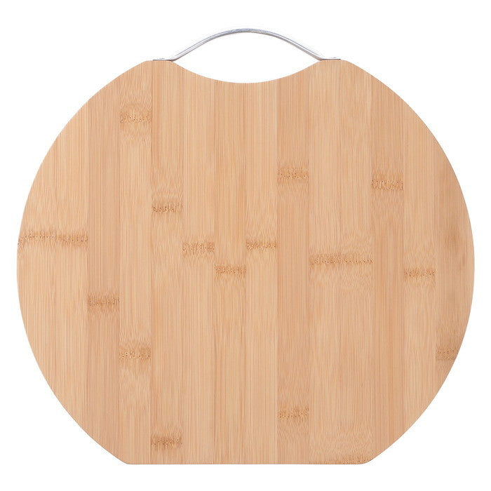 バンブー カッティング ボード D型 32cm ナチュラル 幅320×奥行300×高さ12 fj-40113の画像