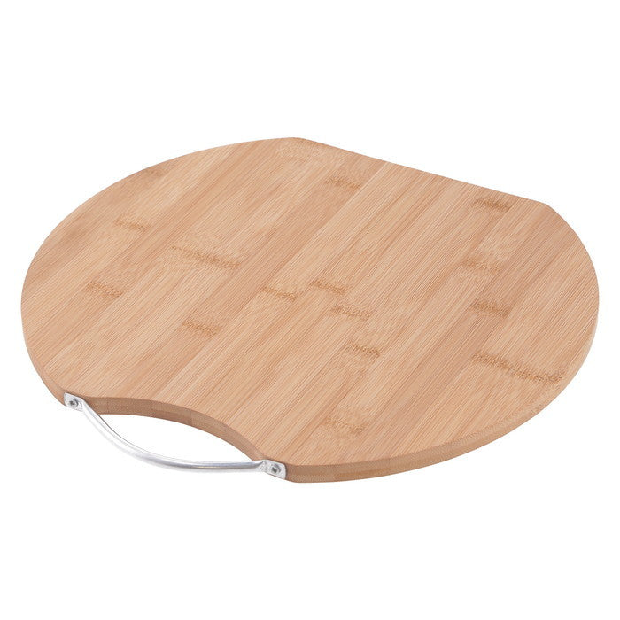 バンブー カッティング ボード D型 32cm ナチュラル 幅320×奥行300×高さ12 fj-40113の画像
