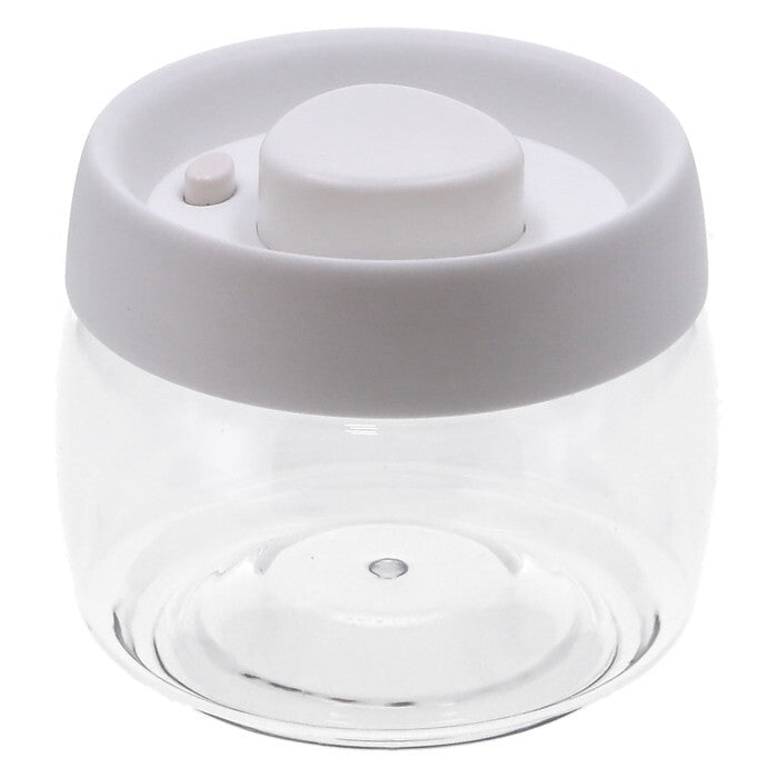 キャニスター PUSH 空気が抜ける 400ml ホワイト 完成品 W109×D109×H91mm 0.14kg fj-40697の画像