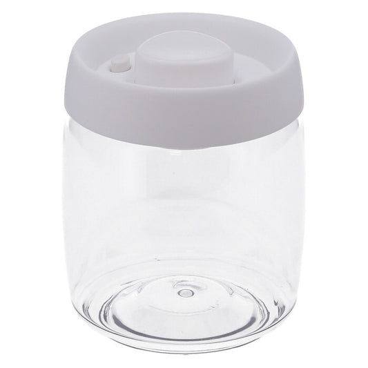 キャニスター PUSH 空気が抜ける 800ml ホワイト 完成品 W109×D109×H130mm 0.19kg fj-40698の画像