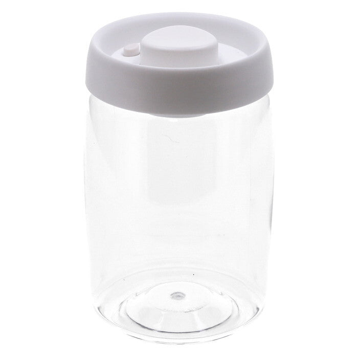 キャニスター PUSH 空気が抜ける 1200ml ホワイト 完成品 W109×D109×H170mm 0.225kg fj-40699の画像