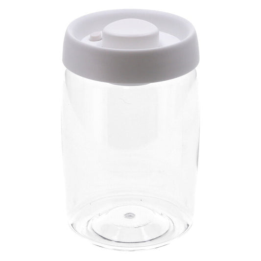 キャニスター PUSH 空気が抜ける 1200ml ホワイト 完成品 W109×D109×H170mm 0.225kg fj-40699の画像