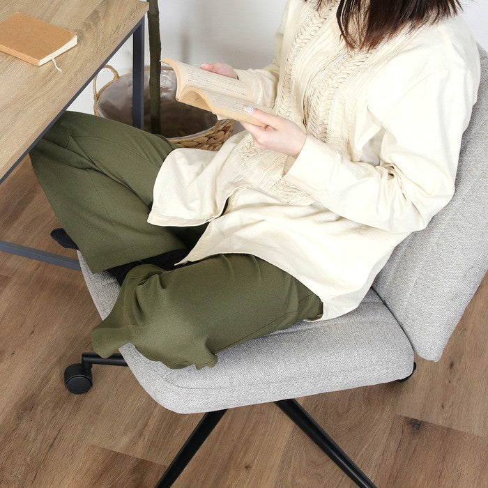 あぐらがかけるチェア GY H-7261F グレー 幅660×奥行690×高さ840?910mm fj-40732の画像