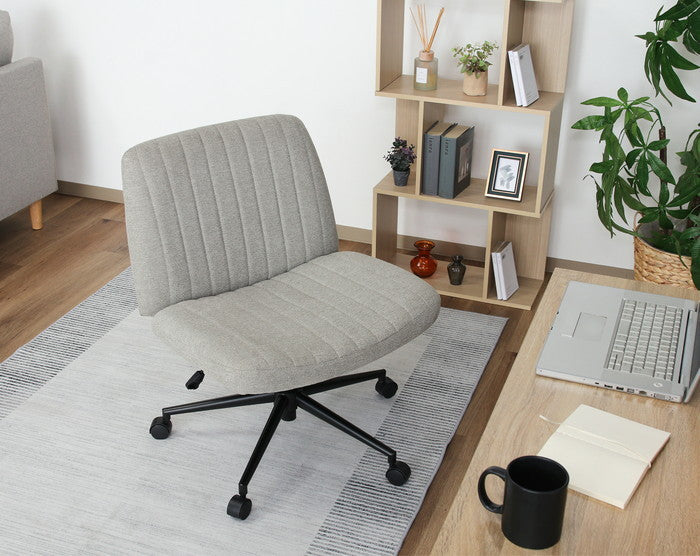 あぐらがかけるチェア GY H-7261F グレー 幅660×奥行690×高さ840?910mm fj-40732の画像