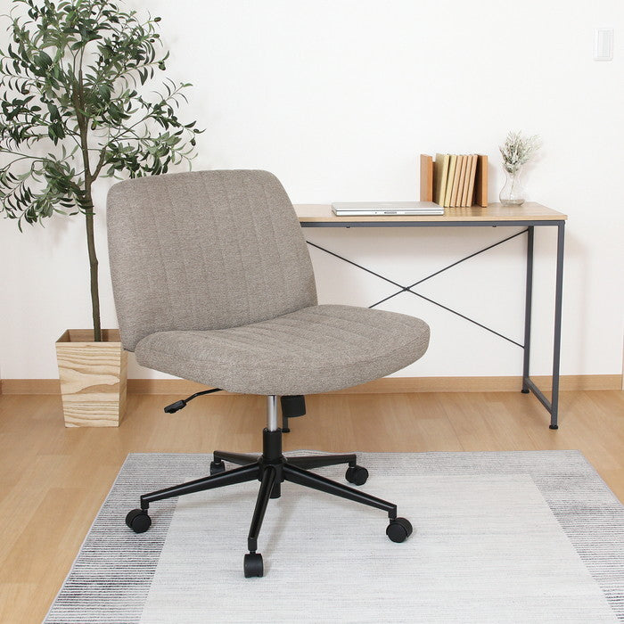 あぐらがかけるチェア BR H-7261F ブラウン 幅660×奥行690×高さ840?910mm fj-40733の画像