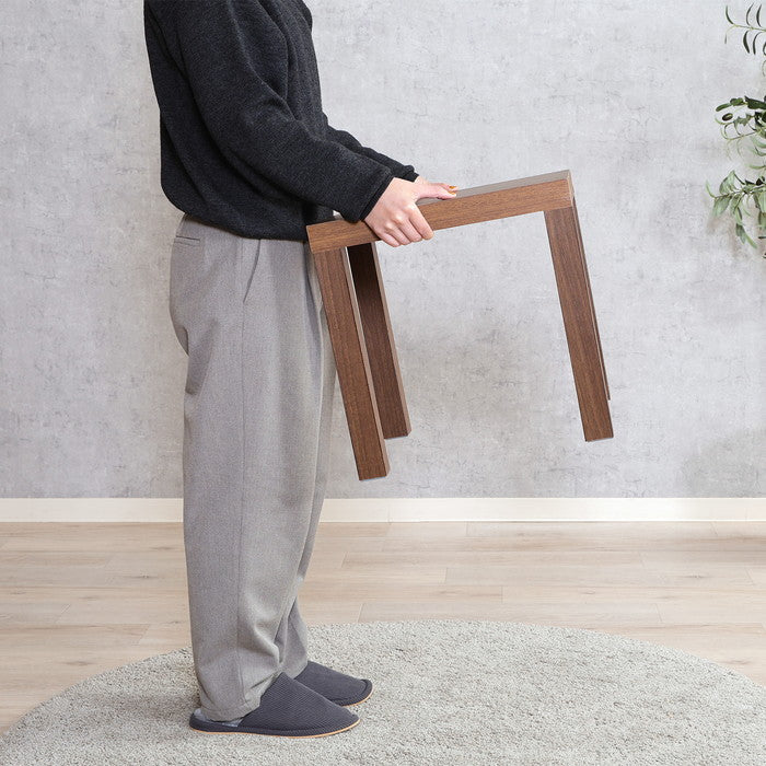 キューブ テーブル 40×40 ブラウン 幅400×奥行400×高さ400 fj-40915の画像