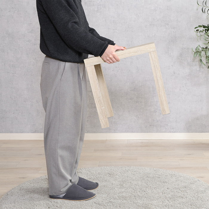 キューブ テーブル 40×40 ナチュラル 幅400×奥行400×高さ400 fj-40916の画像