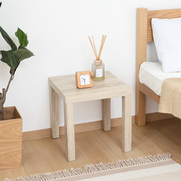 キューブ テーブル 40×40 ナチュラル 幅400×奥行400×高さ400 fj-40916の画像