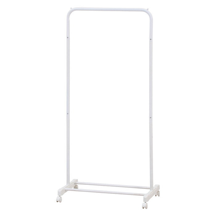 ハンガーラック インテリアに馴染む AURA スリム ホワイト 組立品 W725×D425×H1500mm 2.1kg fj-41012の画像