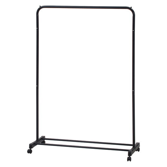 ハンガーラック インテリアに馴染む AURA ワイド ブラック 組立品 W1075×D425×H1500mm 2.37kg fj-41015の画像