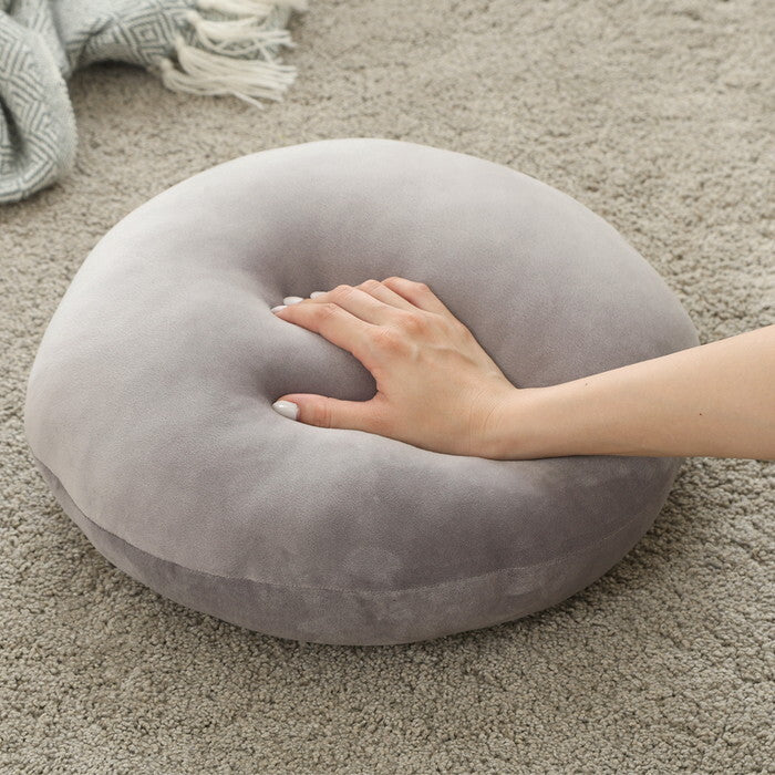 クッション もちもち丸 φ40 GY 完成品 W400×D400×H150mm 0.48kg fj-41036の画像