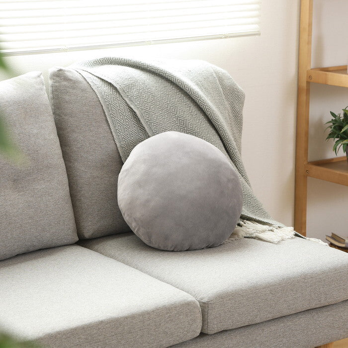 クッション もちもち丸 φ40 GY 完成品 W400×D400×H150mm 0.48kg fj-41036の画像