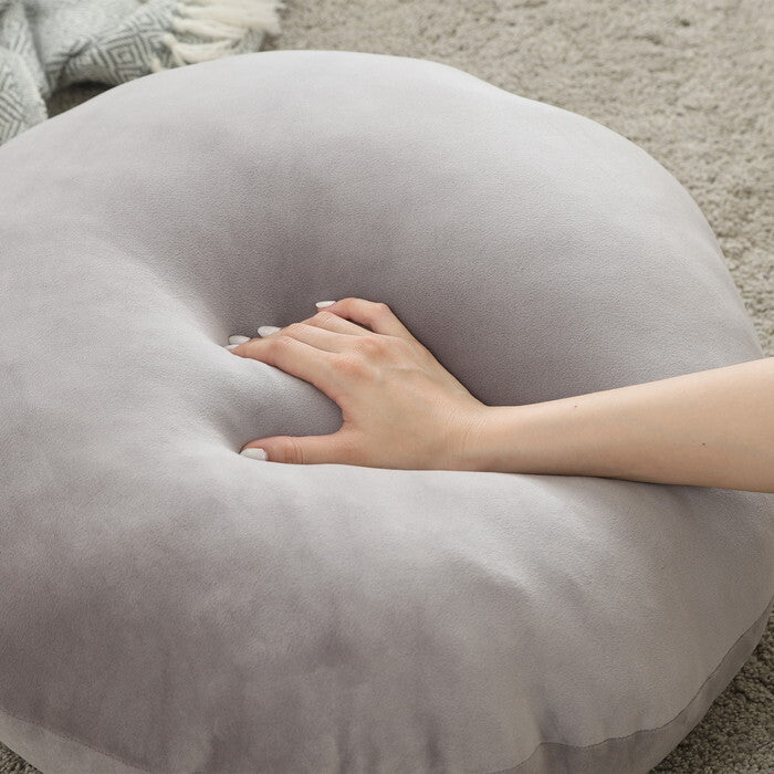 クッション もちもち丸 φ60 GY 完成品 W600×D600×H150mm 1.24kg fj-41039の画像