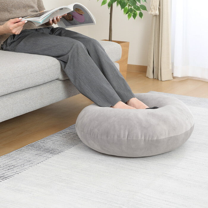 クッション もちもち丸 φ60 GY 完成品 W600×D600×H150mm 1.24kg fj-41039の画像