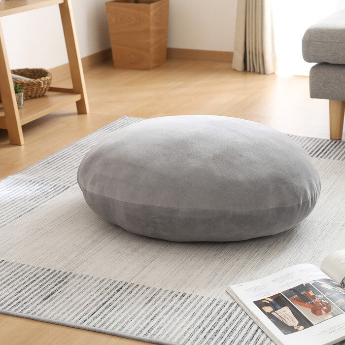 クッション もちもち丸 φ60 GY 完成品 W600×D600×H150mm 1.24kg fj-41039の画像